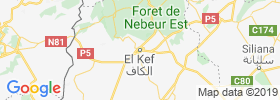 El Kef map